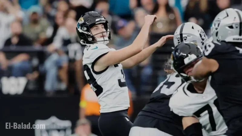 Jaguars’ Cam Little Breaks NFL Record with 68-Yard Field Goal vs. Raiders