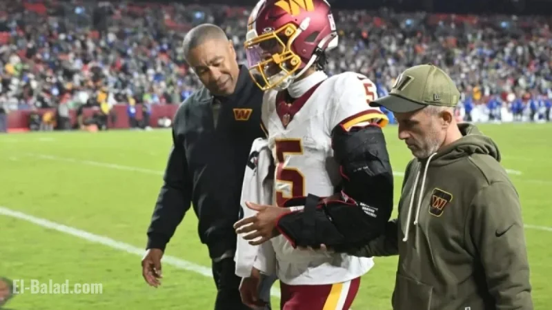 Jayden Daniels Dislocates Elbow in Commanders’ Defeat to Seahawks: Source
