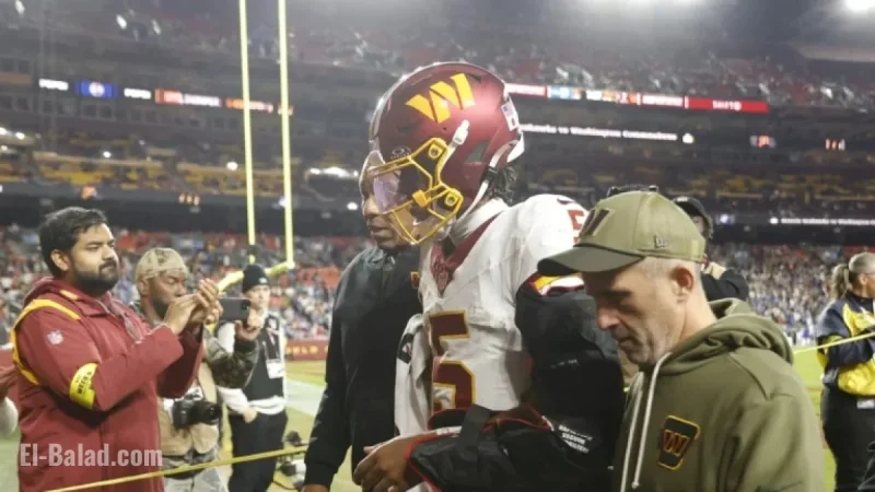 Jayden Daniels Faces Uncertain Return After Dislocated Elbow