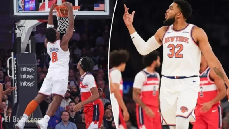 Karl-Anthony Towns Shines in Knicks’ Domination of Wizards