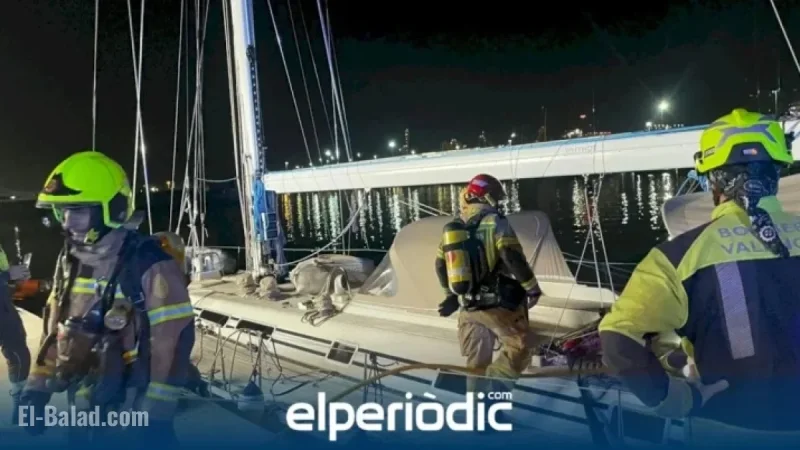 Luxury 20-Meter Yacht Catches Fire Overnight in Valencia