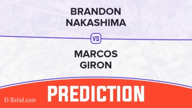 Brandon Nakashima vs Marcos Giron: 2025 ATP Athens Prediction