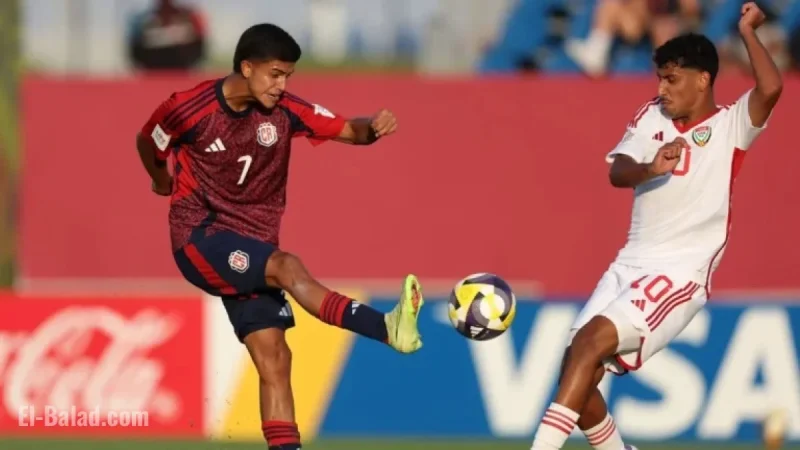 Costa Rica U-17 Secures Draw Against United Arab Emirates