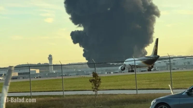 Emergency Crews Respond to Cargo Plane Crash at Kentucky Airport