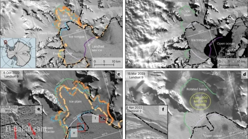 Glacier Retreat Accelerates Due to Ice Plain Calving Process