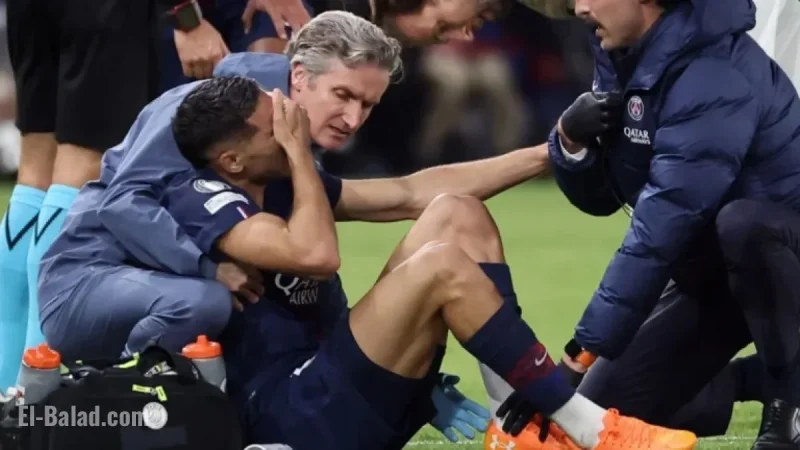 Hakimi Follows Dembélé, Leaves Field Injured and in Tears