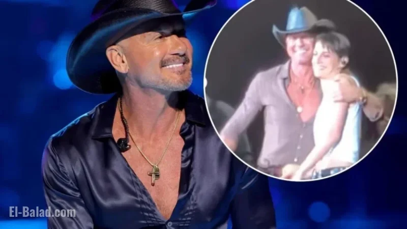 Tim McGraw Proudly Watches Daughter Audrey Sing at His Concert (Video)