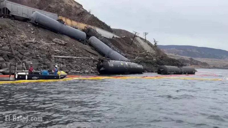 13,000 Litres of Aviation Fuel Spill After B.C. Train Derailment