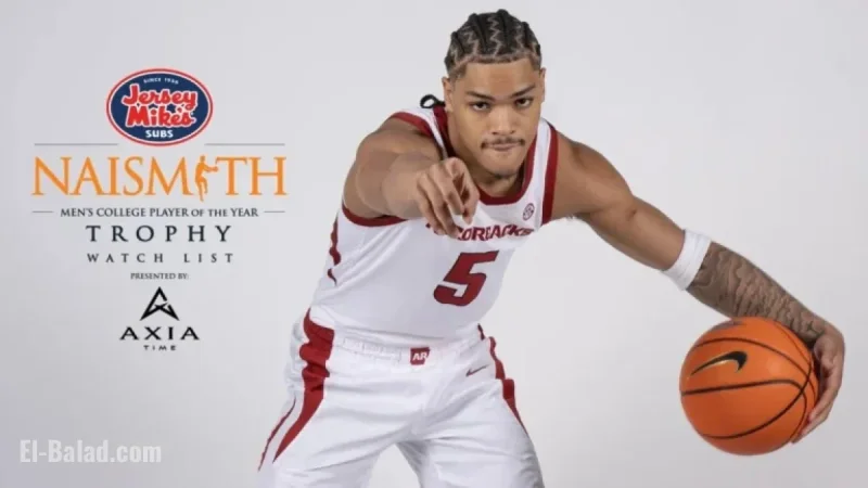 Darius Acuff Jr. Named to Naismith National Player of the Year Watch List