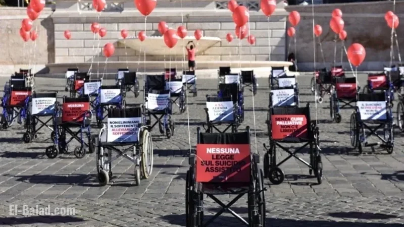 Empty Wheelchairs Highlight Italy’s Campaign Against Assisted Suicide