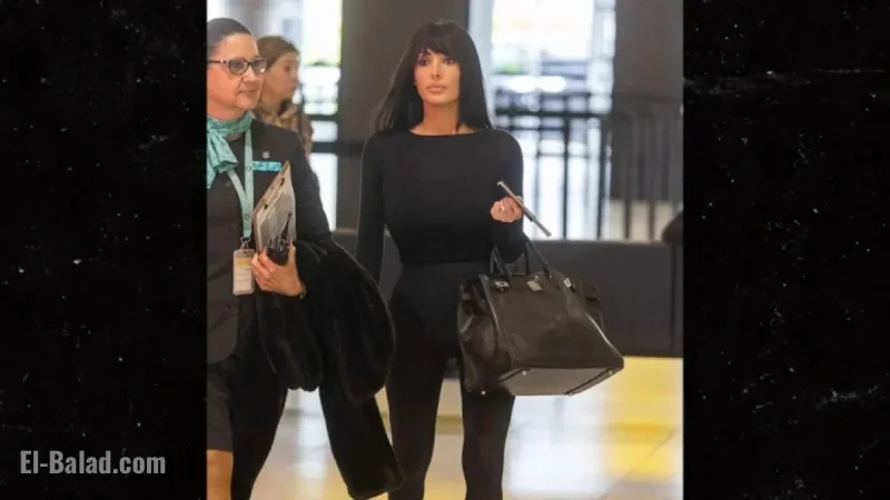 Bianca Censori Flaunts Thong Bodysuit at Airport