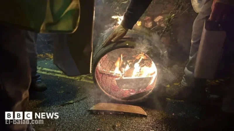 Flaming Tar Barrels Cleanup Underway in Ottery St Mary
