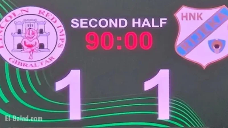 Lincoln Red Imps Secure Qualification Hopes with Rijeka Draw