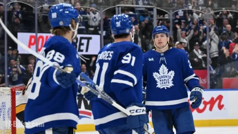 Maple Leafs Dominate NHL’s Top Three Even-Strength Scorer Spots