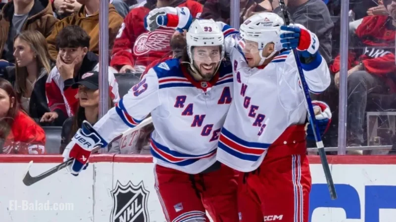 Panarin Leads Rangers to Another Road Victory Over Red Wings with 3 Points