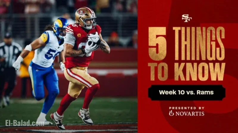 49ers Face Los Angeles Rams in Week 10 Showdown