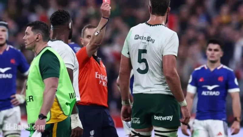 Lood de Jager Red Carded: Why South Africa Lock Was Sent Off vs. France