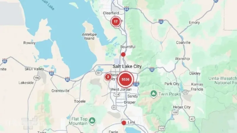 Thousands Regain Power After Outage in Salt Lake County