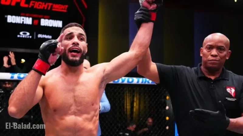 UFC Vegas 111: Bonfim Defeats Brown in Thrilling Match Results