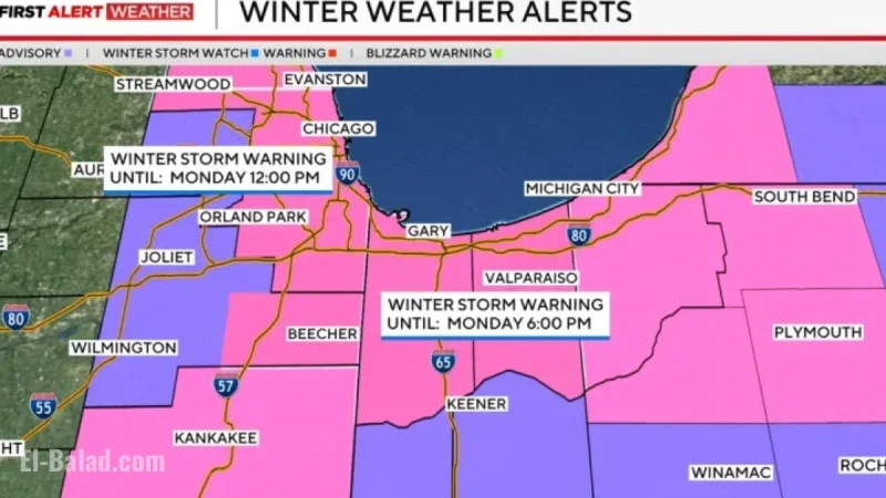 Winter Storm Warning: Chicago Faces Intense Snowfall at 3 Inches Per Hour