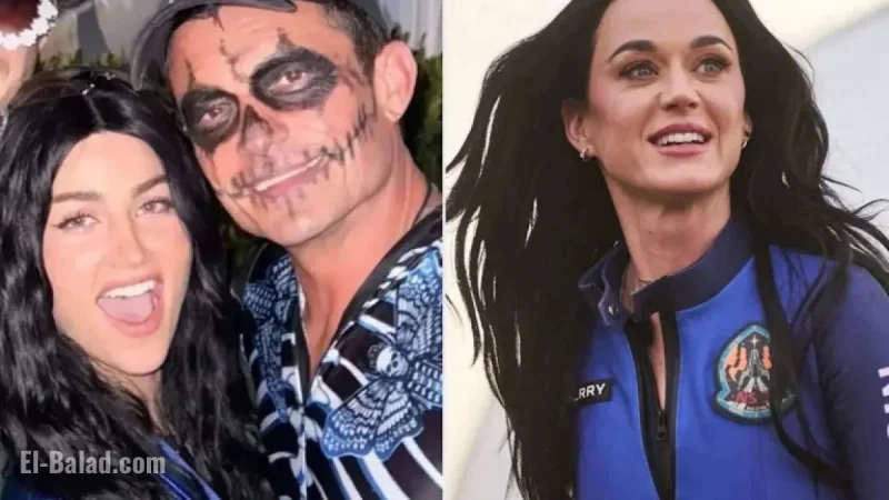Orlando Bloom Poses with Rachel Lynn Matthews as Katy Perry for Halloween