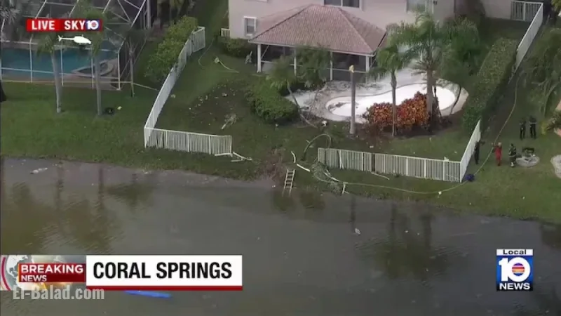 Plane Crashes into Coral Springs Pond, No Survivors Reported