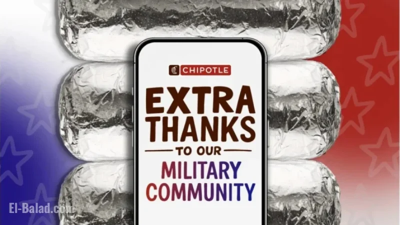 Chipotle Celebrates Veterans Day with Special Entrée Offer for Service Members