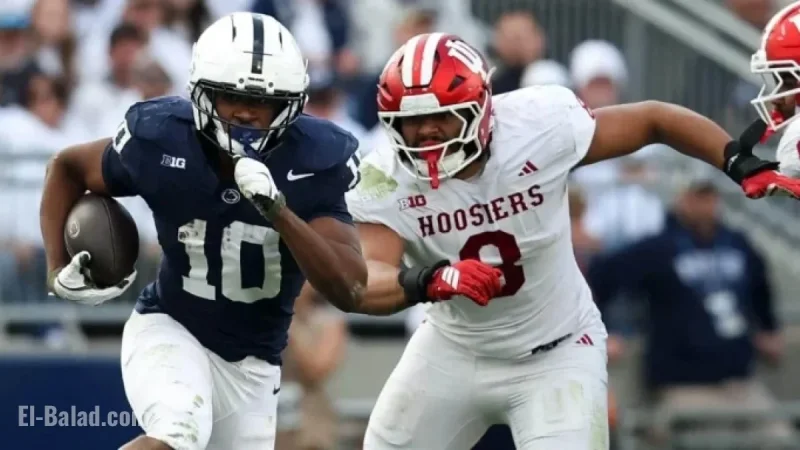 Indiana Falls in College Football Rankings After Narrow Escape at Happy Valley