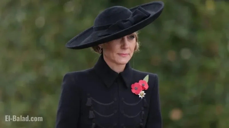 Princess of Wales Dons Royal Rubies and Diamonds on Armistice Day
