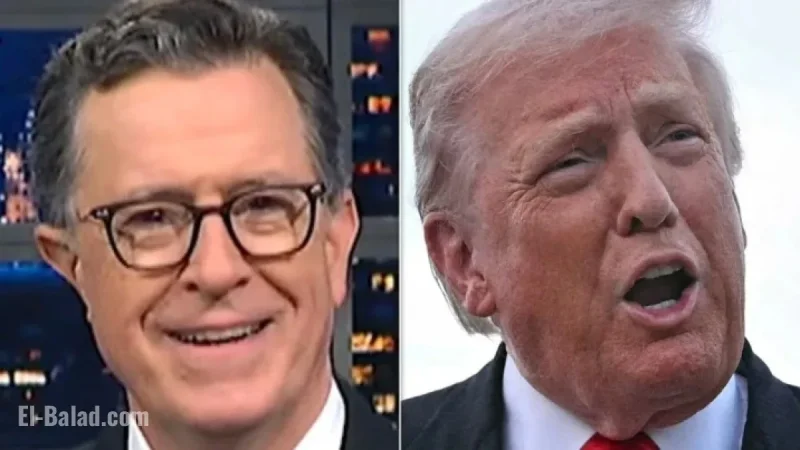 Stephen Colbert Highlights Awkward Moment in Trump’s TV Appearance