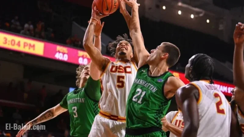USC Men Achieve Highest Points Since 1998 in Manhattan Rout