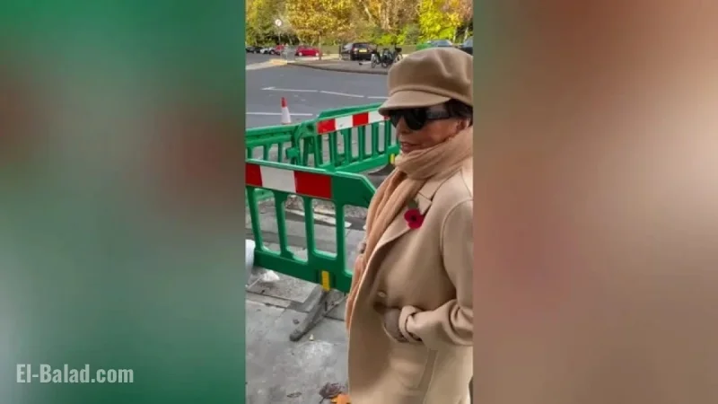 Joan Collins Stuck Amid Central London’s Roadwork Challenges
