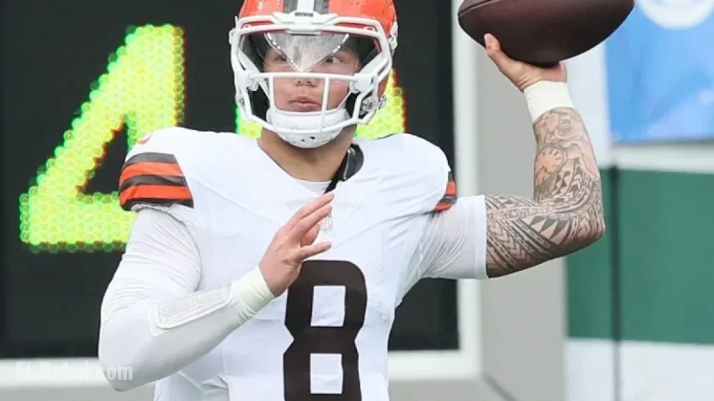 Browns Rookie QB Dillon Gabriel Faces Possible Mid-Season Bench Due to Performance