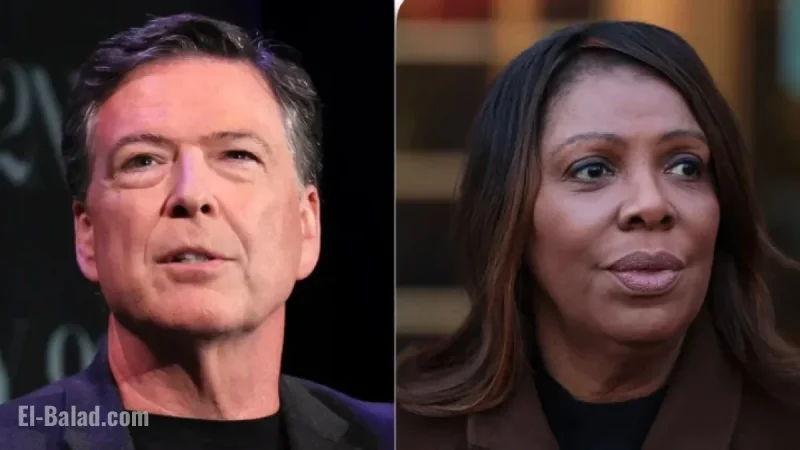 Comey, Letitia James Seek Court Dismissal of Cases
