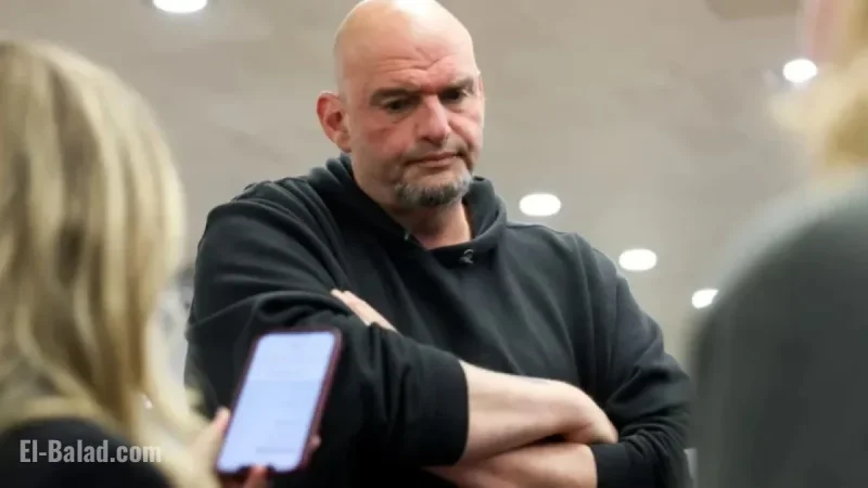 Fetterman Hospitalized Following Fall Near Pennsylvania Residence