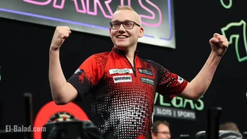Jurjen van der Velde Discusses His Dramatic Celebration at Grand Slam of Darts