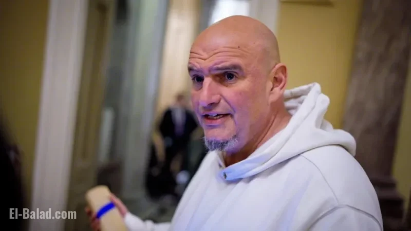 Sen. John Fetterman Hospitalized Following Fall Near Home