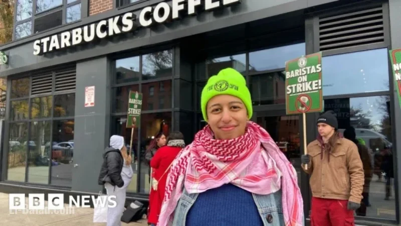 Starbucks Union Workers Strike on High-Demand Red Cup Day