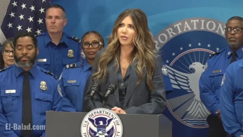 TSA Agents Awarded $10,000 Bonuses for Exemplary Shutdown Service, Noem Announces