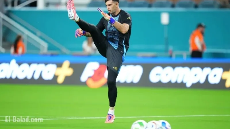 Argentina Faces Challenge of Playing Without Goalkeeper Dibu Martínez