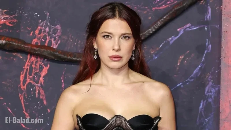 Millie Bobby Brown Challenges Photographers on London Red Carpet