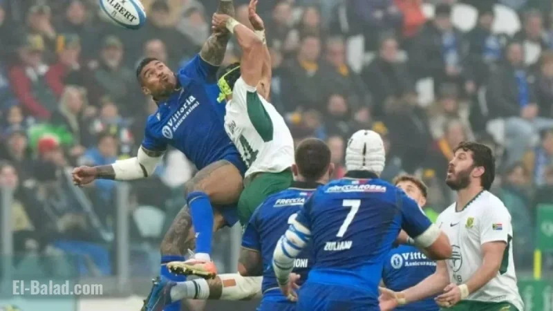 Springboks Face Italy in Turin with Early Red Card Disadvantage