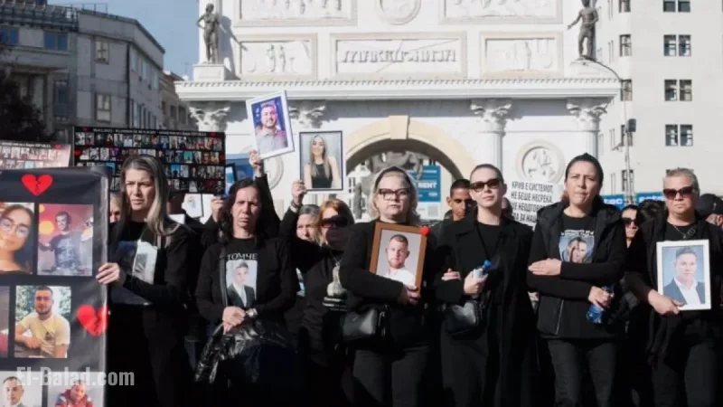 Thousands Rally Before Trial for North Macedonia’s Deadliest Fire