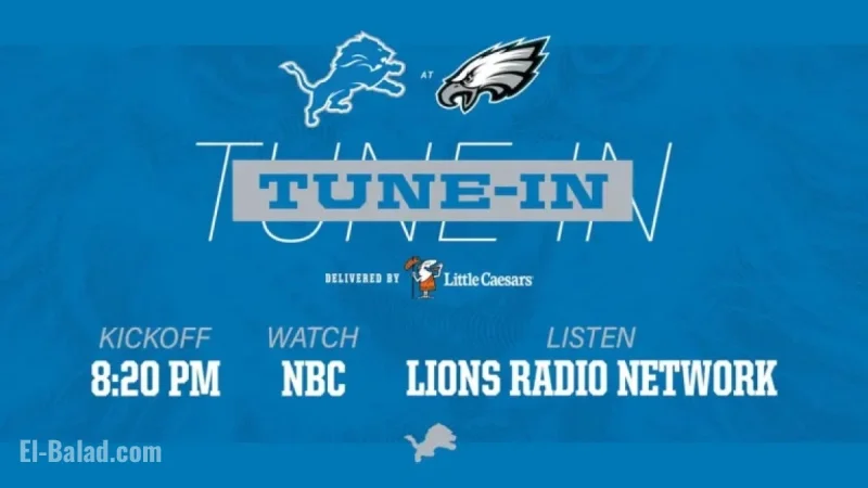 Lions vs. Eagles: Watch, Listen, and Follow Guide