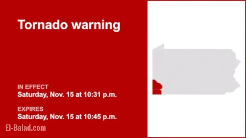 Tornado Warning Issued for Greene and Washington Counties: Take Cover Tonight
