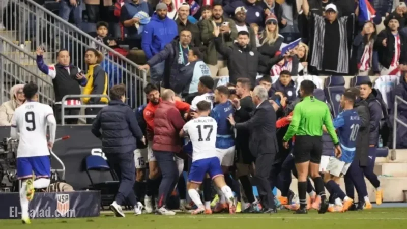 USMNT vs. Paraguay Erupts into Chaotic Brawl