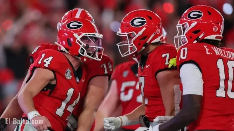 Georgia Climbs Higher in College Football Rankings After Week 12