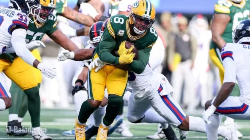 Packers’ RB Josh Jacobs to Miss Giants Game Due to Knee Injury