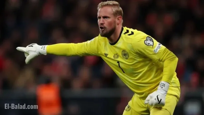 Kasper Schmeichel Starts for Denmark; O’Riley Sits on Bench