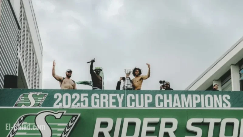 Riders Celebrate Grey Cup Victory, Inviting Fans to Share Triumph